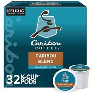 Caribou Coffee Keurig Single Serve K-Cup Pods, 32 Count Medium Roast In A Box